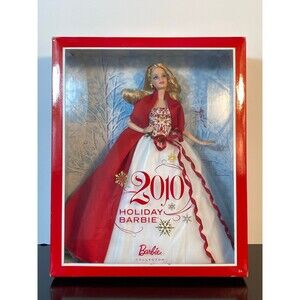 Barbie Collector Edition 2010 Holiday – Red & White Gown – Mattel R4545- NRFB